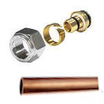 Zverné šróbenia adaptéry na medené potrubie