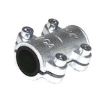 Liatinové pozinkované zverné (svorné) a opravné spojky a strmene GEBO, AGAflex