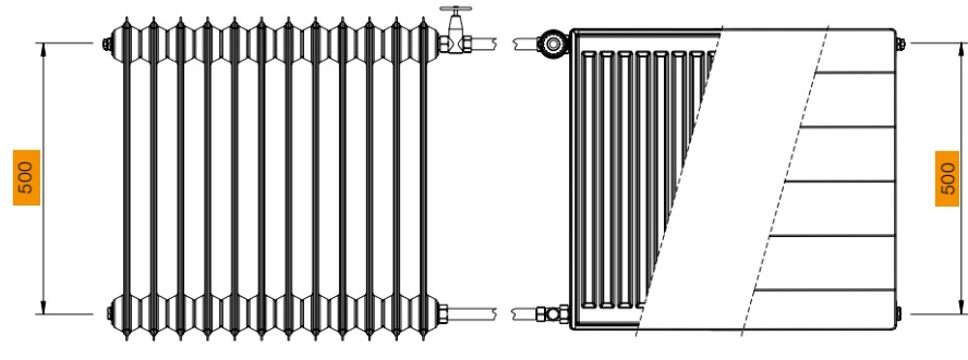 Radiátor Korado 22R 550x2000