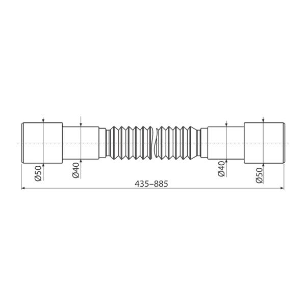 Flexi pripojenie 50/40 × 40/50