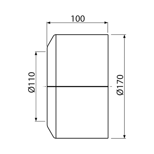 WC rozeta veľká DN110