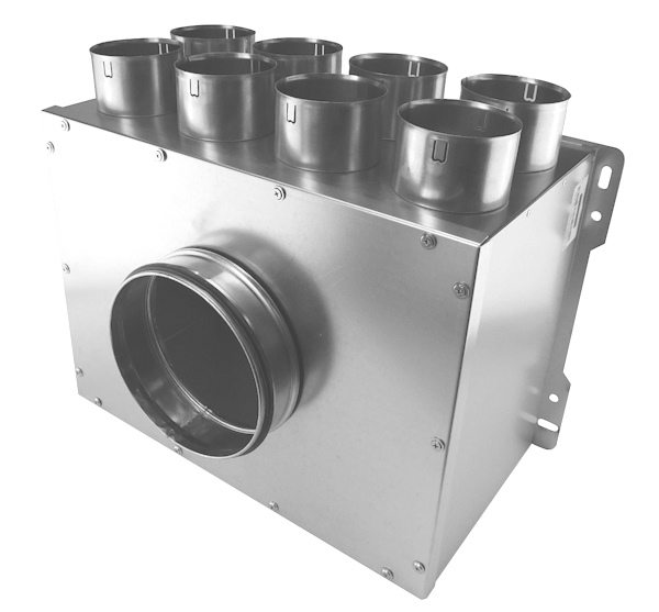 Rozdeľovací box dvojradový 8x75mm/160mm kolmý
