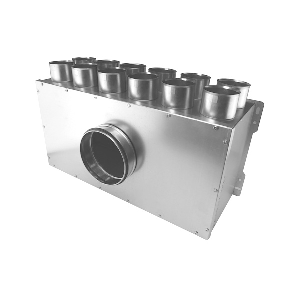 Rozdeľovací box dvojradový 12x75mm/160mm kolmý