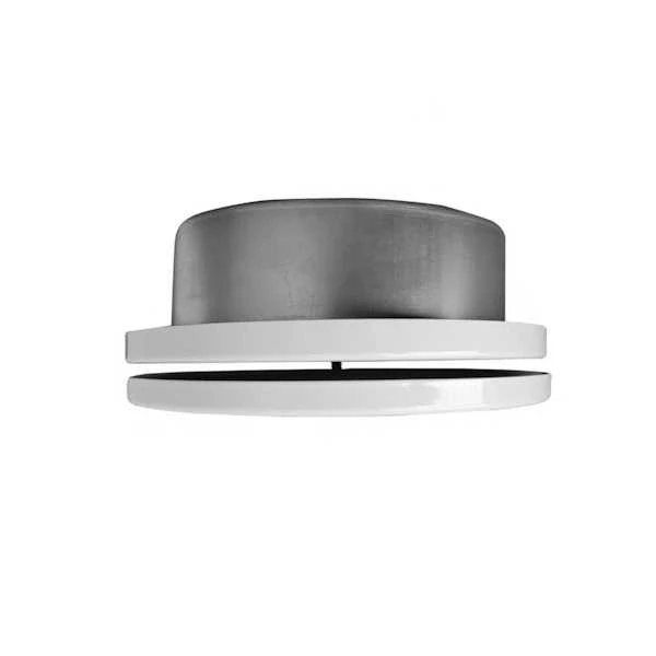 Prívodný anemostat okrúhly biely 125mm difúzor