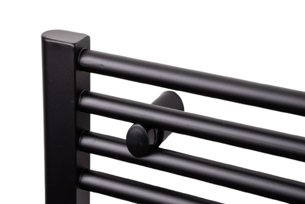 Kúpeľňový  radiátor Thermal Trend čierny rebríkový rovný 600x1320