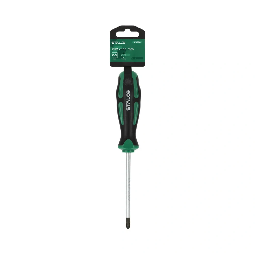 Krížový skrutkovač STALCO PH0 x 75 mm (CrV, magnetický)