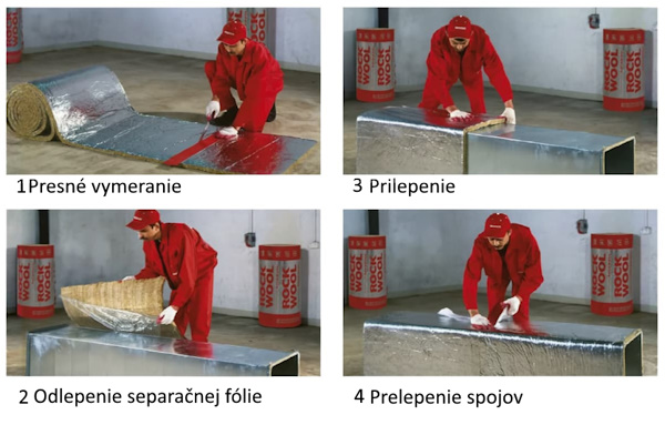 ROCKWOOL KLIMAFIX samolepiaca izolácia hrúbka 50mm 5m2