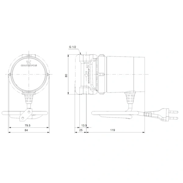 Cirkulačné čerpadlo Grundfos COMFORT UP 15-14 B PM 97916771