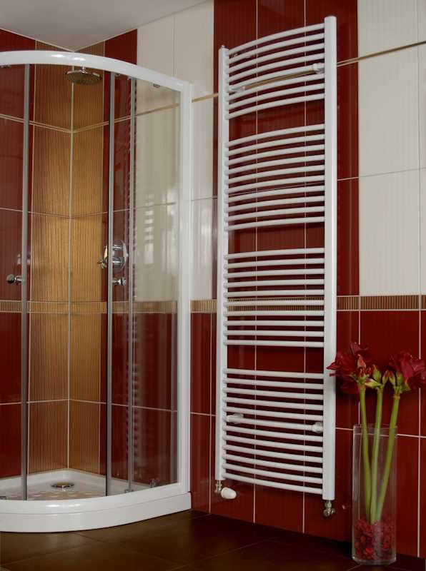 Kúpeľňový  radiátor Thermal Trend rebríkový oblý 600x1320