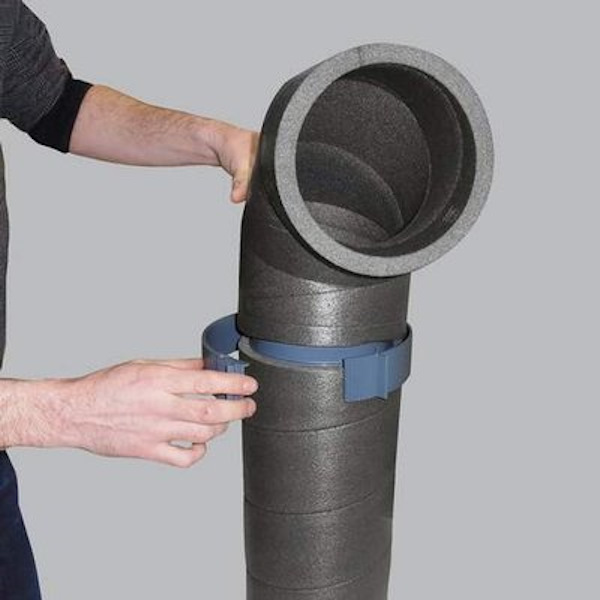 Koleno AERFOAM EPE d 160mm 90° pre pre prívod/odvod vzduchu exteriér