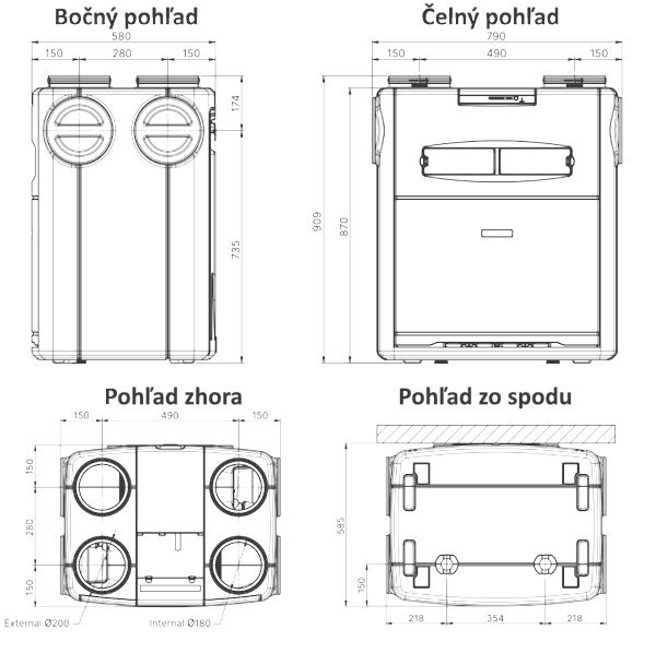 Renson Flux Go Wall 350 Compact