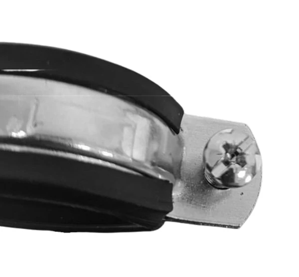 Objímka dvojskrutková kovová s gumou 25-30mm pre 3/4" potrubie