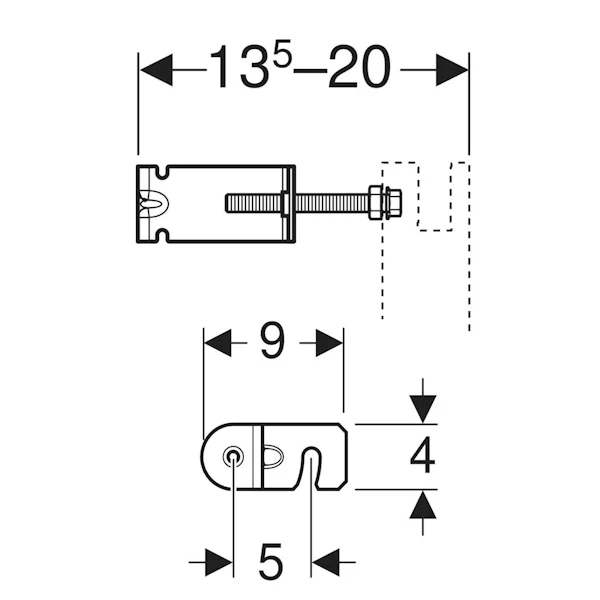 Geberit Duofix Delta set 5 v 1 nový