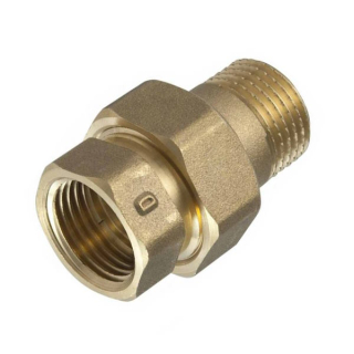 Kúrenárske šróbenie priame mosadz DN 1 1/2"