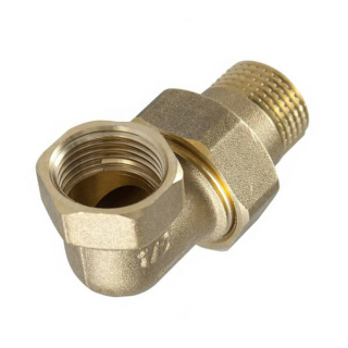 Kúrenárske šróbenie rohové mosadz DN 1 1/2"