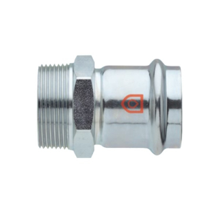 Oceľový prechod 15mm x 1/2" s vonkajším závitom MF