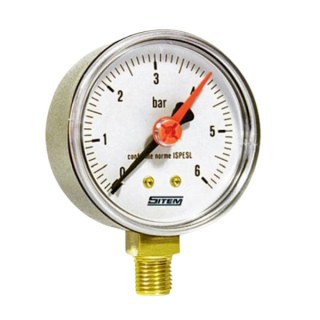 Manometer 0-6 bar spodný vývod 1/4"