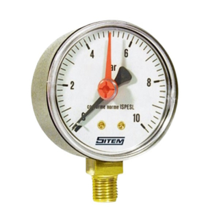 Manometer 0-10 bar spodný vývod 1/4"