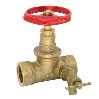 Ventil priamy K-125T 1 1/2" s odvodnením