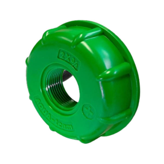 Adaptér Econom AQUA zelený, na IBC nádrže závit S60x6 na G 1" vnútor.závit