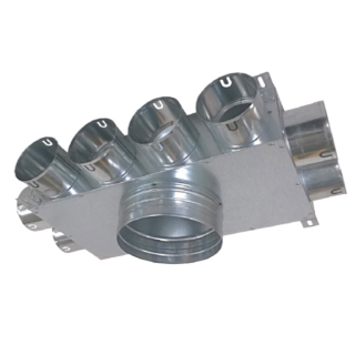 Rozdeľovací box jednoradový 8x75mm/160mm kolmý