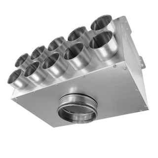 Rozdeľovací box dvojradový 10x75mm/160mm kolmý