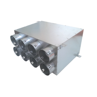 Rozdeľovací box dvojradový 8x90mm/200mm vodorovný