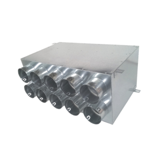Rozdeľovací box dvojradový 10x90mm/200mm vodorovný