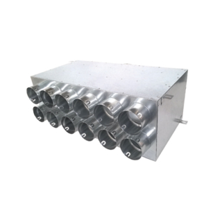 Rozdeľovací box dvojradový 12x90mm/200mm vodorovný