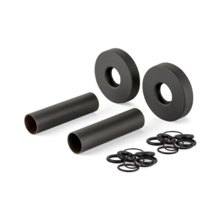 Set krycích roziet k radiátoru čierna okrúhla