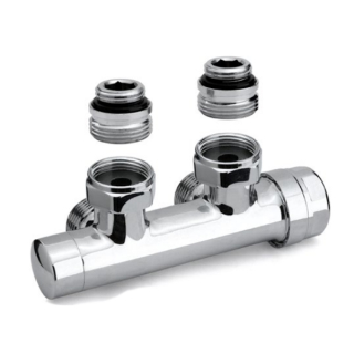 H ventil rohový termostatický 1/2" x 3/4" chróm pravý