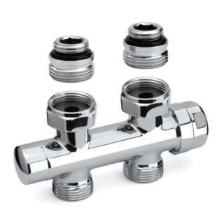 H ventil priamy termostatický 1/2" x 3/4" chróm