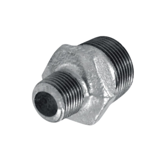 Pozinkovaná vsuvka redukovaná  1 1/2" x 2 1/2" MM vonk.