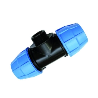 LDPE T kus vonkajší závit 25mm x 1" x 25mm