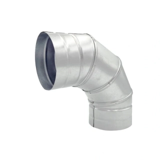 Koleno 90° pozink pre 90mm potrubie pre rekuperáciu