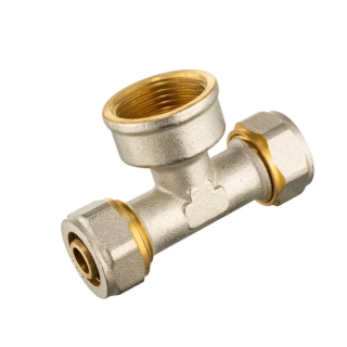 Šrobovací T kus prechodový vnútorný 16 x 1/2" x 16 pre AL-PEX