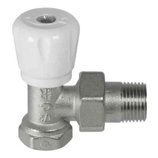 Ručný radiátorový ventil  rohový art 122 DN 1/2"