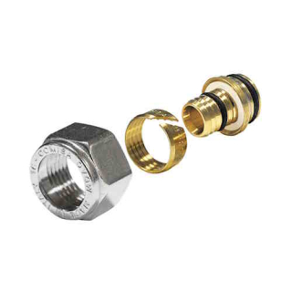 Zverné šróbenie adaptér 3/4"x16mm AL/PEX Eurokonus